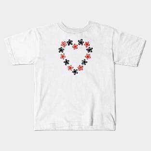 Flower heart flowers love loving heart Kids T-Shirt